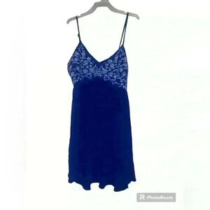 Blue Sequin Hearts embroidered dress